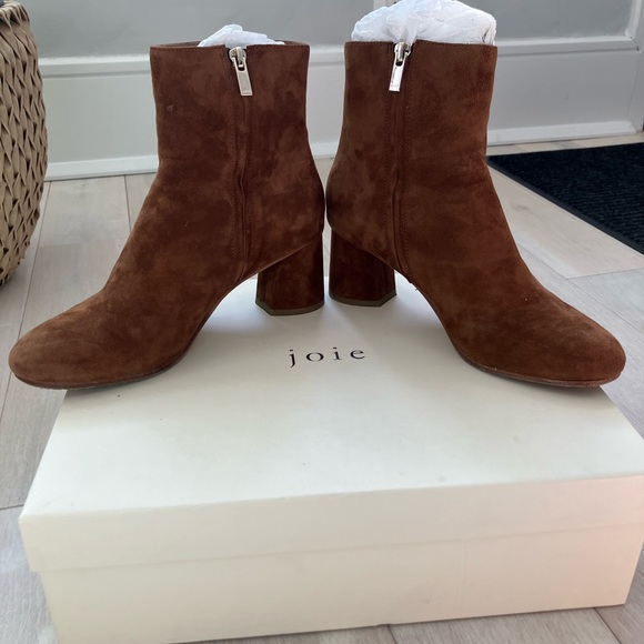Joie Suede Leather Ankle Boots - Picture 4 of 6